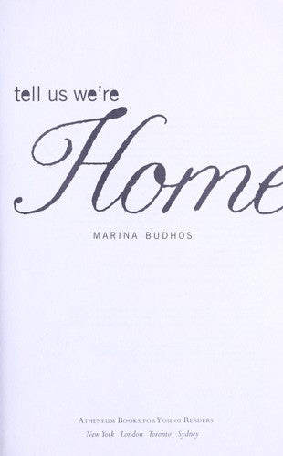 Tell Us We're Home cover