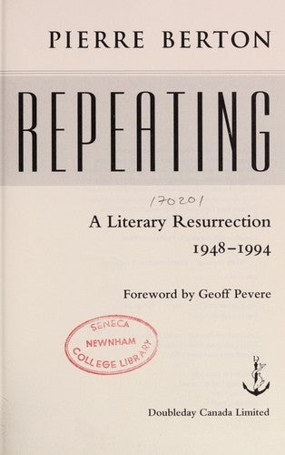 Worth Repeating: A Literary Resurrection cover