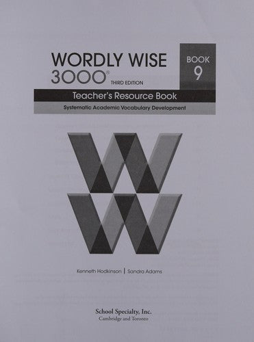Wordly Wise 3000 Book 6: Systematic Academic Vocabulary Development cover