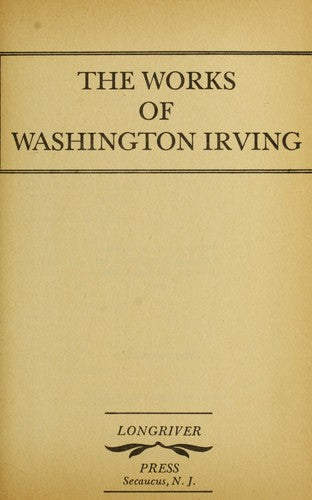 The Works of Washington Irving cover