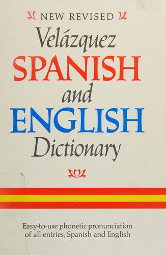New Revised Velazquez Spanish and English Dictionary cover