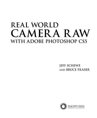 Real World Camera Raw with Adobe Photoshop CS5 cover
