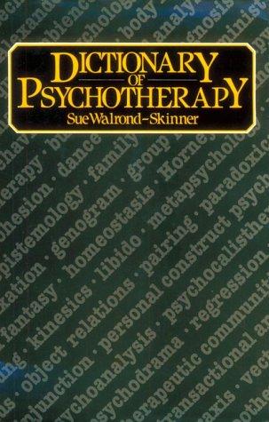 Dictionary of Psychotherapy cover