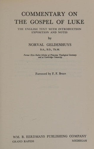 Commentary on the Gospel of Luke: The English Text cover