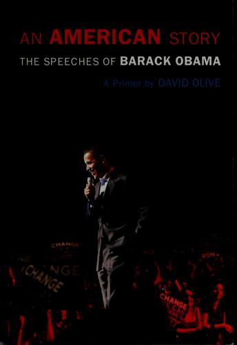 An American Story: The Speeches of Barack Obama: A Primer cover