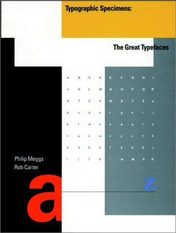 Typographic Specimens: The Great Typefaces cover