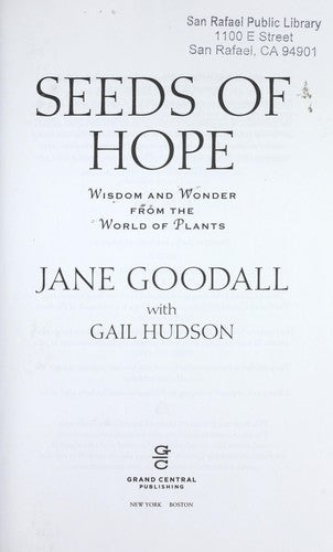 Seeds of Hope: Wisdom and Wonder from the World of Plants cover