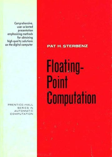 Floating-Point Computation (Prentice-Hall Series in Automatic Computation) cover