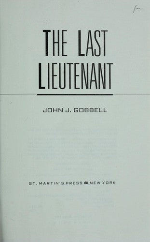 The Last Lieutenant cover