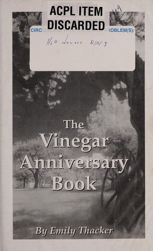 The Vinegar Anniversary Book cover