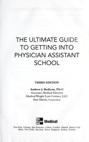 The Ultimate Guide to Getting into Physician Assistant School cover
