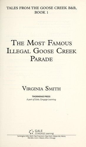 The Most Famous Illegal Goose Creek Parade (Tales from the Goose Creek B&B, 1) cover