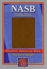 NASB Ultrathin Reference Bible, Brown/Diamond stamped cover