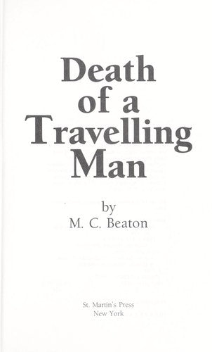 Death of a Travelling Man (Hamish Macbeth Mysteries, No. 9) cover