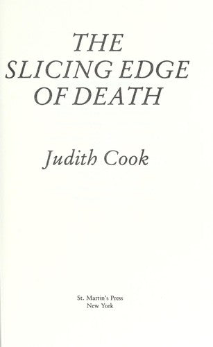 The Slicing Edge of Death cover