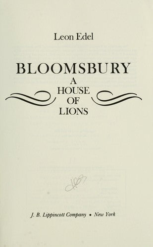 Bloomsbury: A House of Lions cover