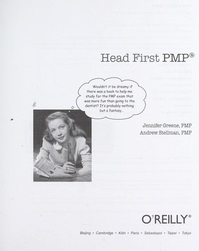 Head First PMP: A Brain-Friendly Guide to Passing the Project Management Professional Exam cover
