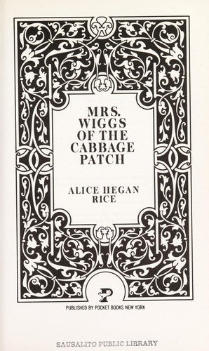 Mrs. Wiggs of the Cabbage Patch cover