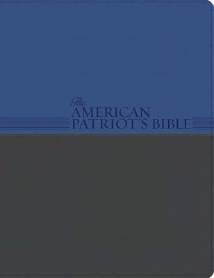 The American Patriot's Bible: New King James Version, Patriot Blue/Charcoal, Leathersoft, Study Bible: The Word of God and the Shaping of America (Signature Series) cover