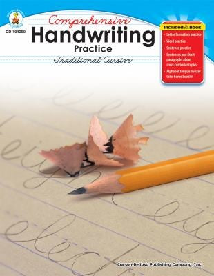 Carson Dellosa Comprehensive Handwriting Practice: Traditional Cursive, Grades 2 - 5 Resource Book cover