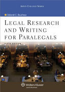 Legal Research & Writing for Paralegals, 6th Edition (Aspen College Series) cover