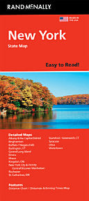 Rand McNally Easy to Read Folded Map: New York State Map cover