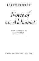 Notes of an Alchemist cover