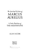 Spiritual Wisdom of Marcus Aurelius: A Poetic Rendition of the Meditations cover