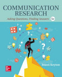 Looseleaf for Communication Research: Asking Questions, Finding Answers cover