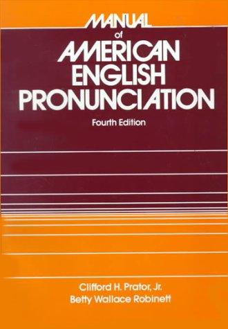 Manual of American English Pronunciation cover
