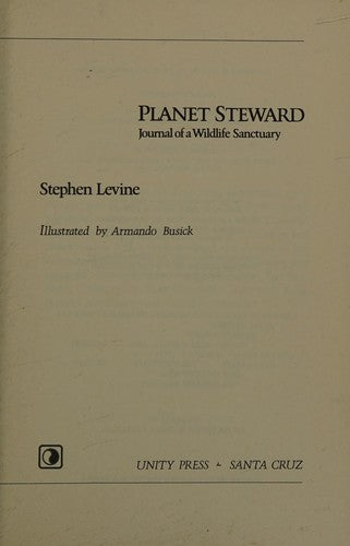 Planet Steward: Journal of Wildlife Sanctuary cover