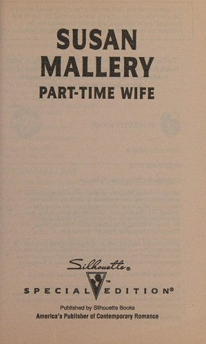 Part - Time Wife (That Special Woman) (Hometown Heartbreakers) cover