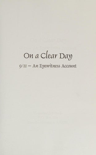 On A Clear Day cover