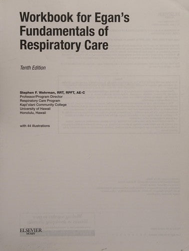 Egan's Fundamentals of Respiratory Care cover