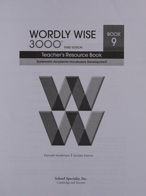 Wordly Wise 3000 Book 6: Systematic Academic Vocabulary Development