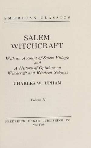 Salem Witchcraft: 002