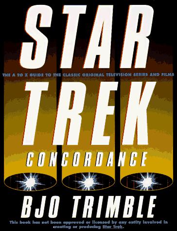 The Star Trek Concordance: The A-To-Z Guide to the Classic Original Television Series and Films cover