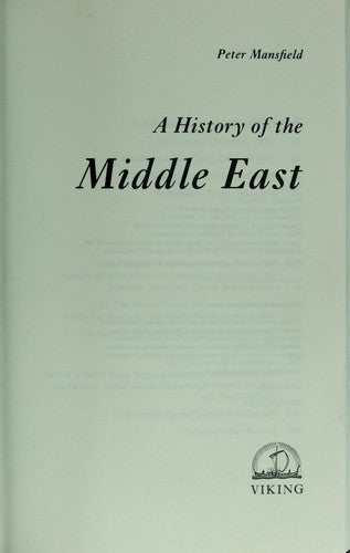 A History of the Middle East cover
