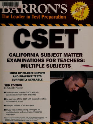 Barron's CSET: California Subject Matter Exams for Teachers: Multiple Subjects