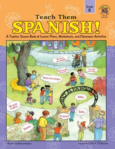 Carson Dellosa Teach Them Spanish!, Grade K Resource Book cover