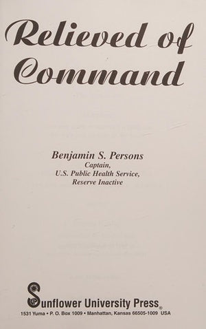 Relieved of Command