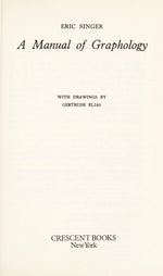 Manual Of Graphology