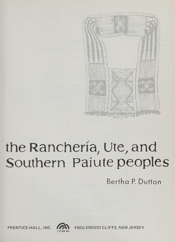 The Rancheria, Ute, and Southern Paiute Peoples cover