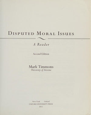 Disputed Moral Issues: A Reader