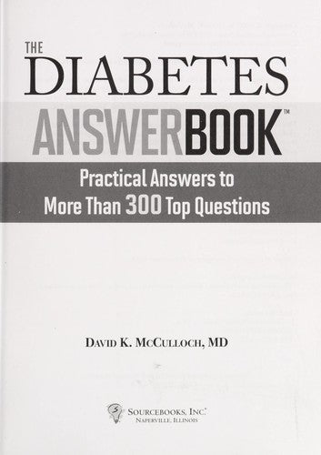 The Diabetes Answer Book: Practical Answers to More than 300 Top Questions cover