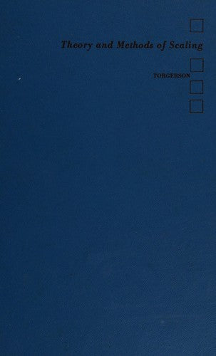 Theory and Methods of Scaling cover