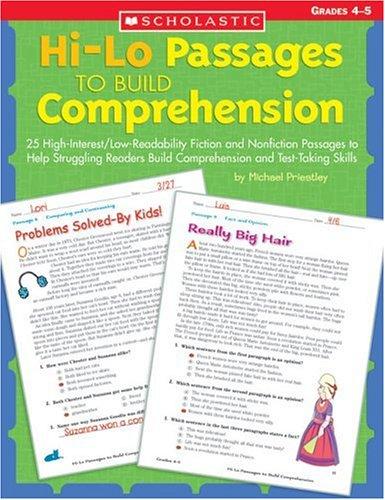 Hi/lo Passages To Build Reading Comprehension Grades 5-6: 25 High-Interest/Low Readability Fiction and Nonfiction Passages to Help Struggling Readers Build Comprehension and Test-Taking Skills cover