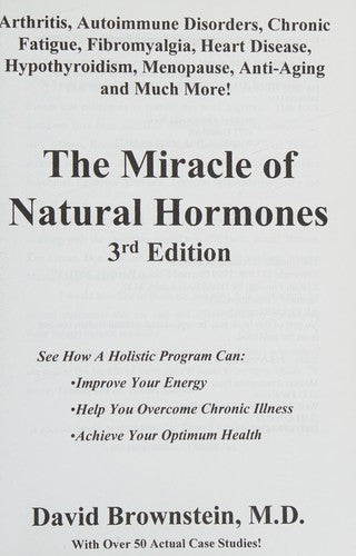 The Miracle of Natural Hormones: With over 40 Actual Case Studies cover