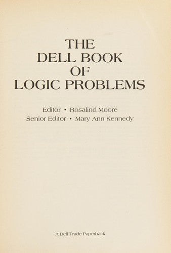 The Dell Book of Logic Problems cover