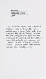 The rules of the game: Inside the corporate board room